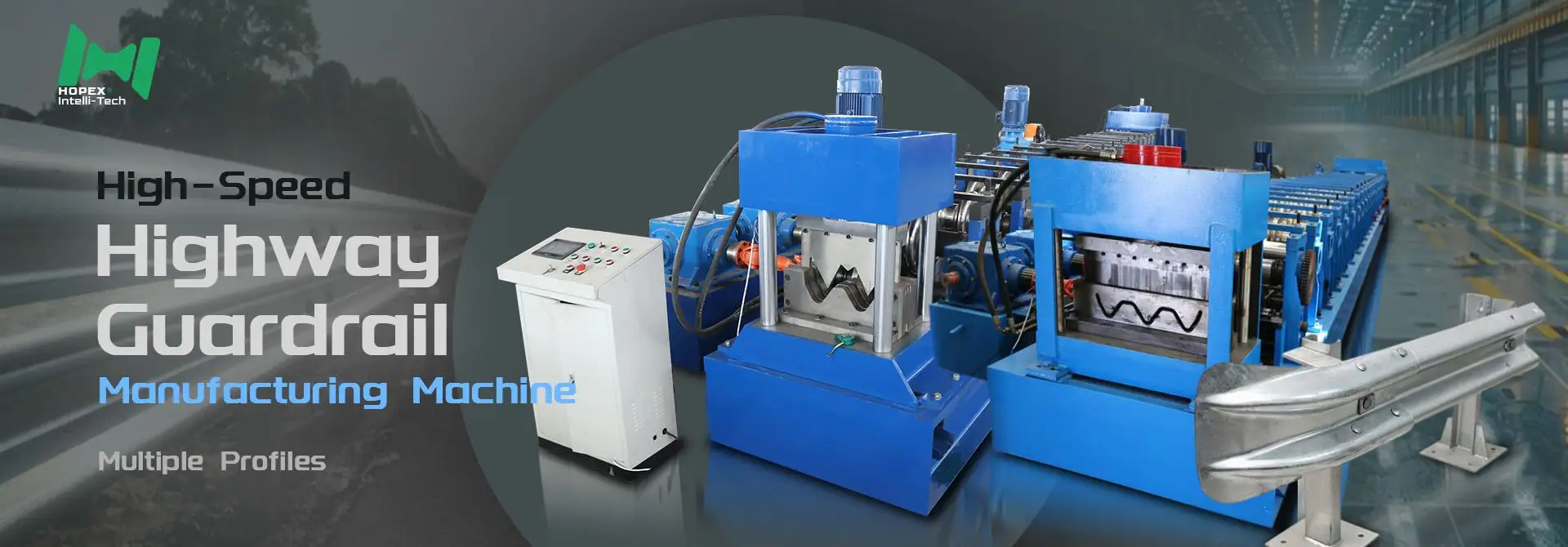 highway guardrail roll forming machine